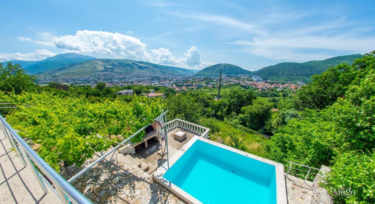 Perfect View Of Mostar - With Swimming Pool Exteriér fotografie
